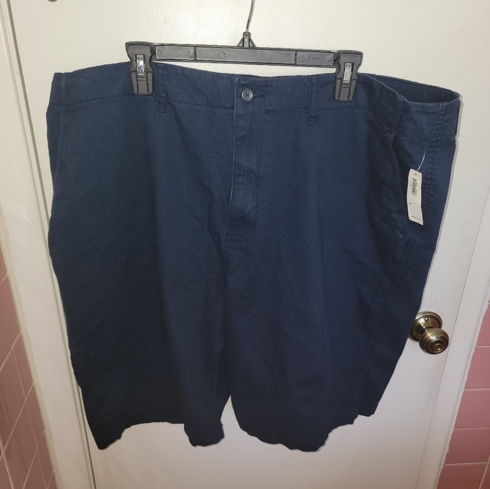 Old Navy Chino Shorts Mens Size 46 Waist Navy Vacation Resortwear Cruisewear Nwt